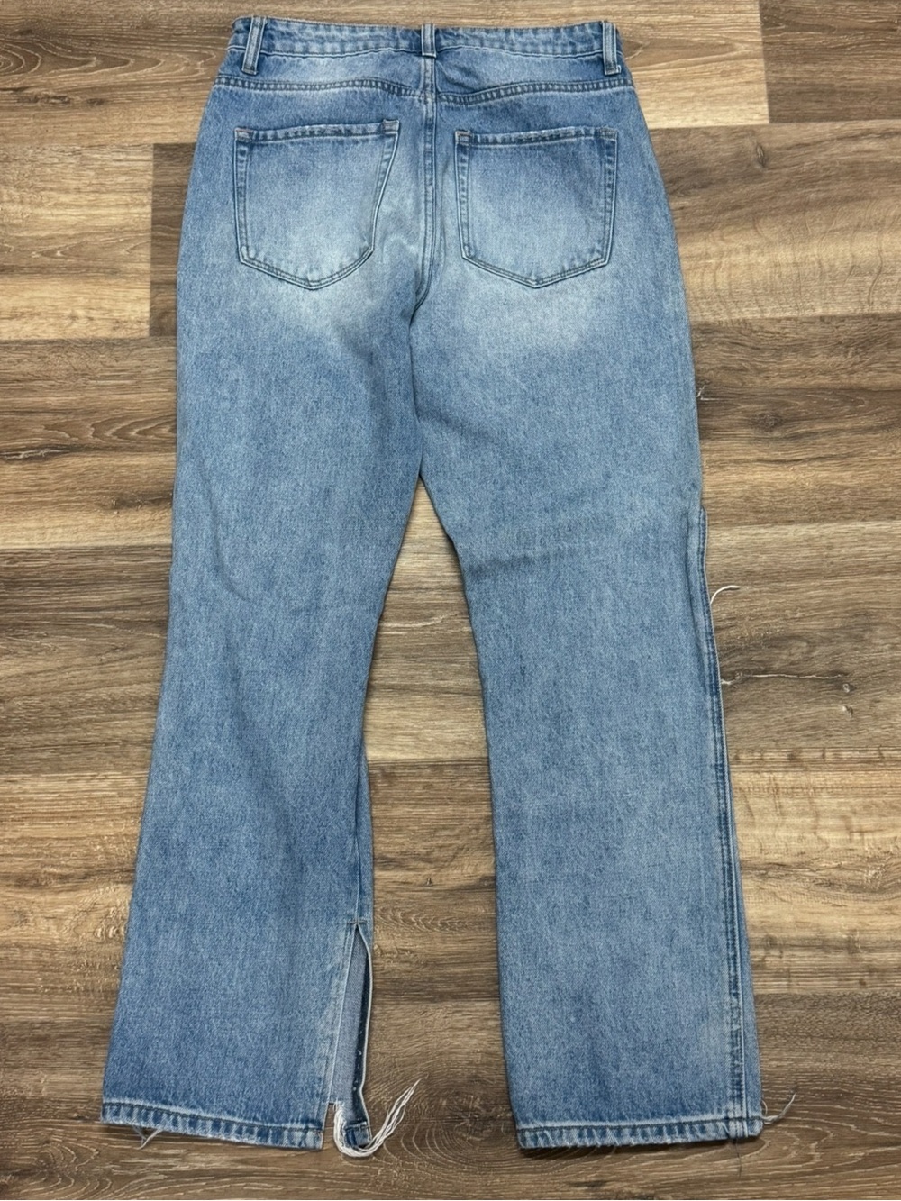 Vervet Distressed Split Hem Straight Jeans Women’s 28 - Picture 2 of 4